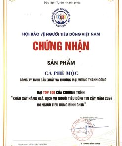 chung nhan ca phe moc