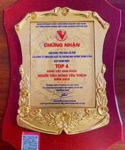 giay chung nhan top 4 tra hoa ca phe