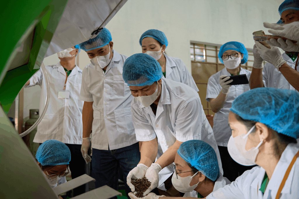 quy trình sản xuất tại VTC