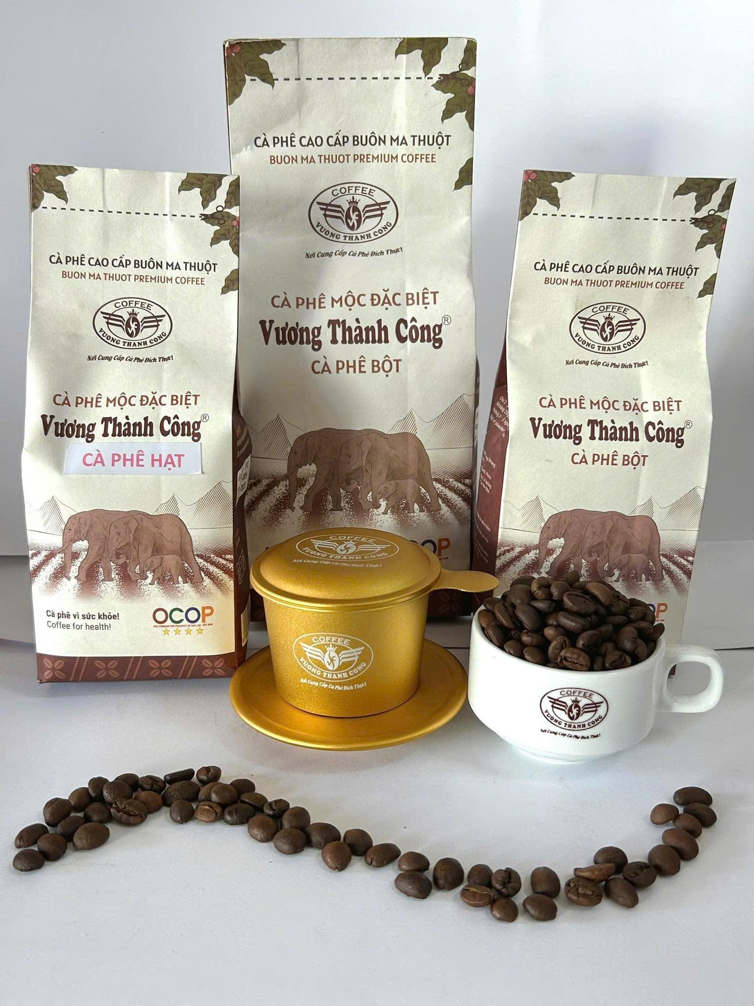 Sản phẩm cà phê mộc đặc biệt của Vương Thành Công